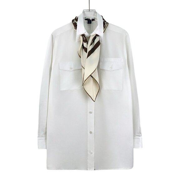 Louis Vuitton 2022 White Cotton Collared Single-Breasted Long Sleeve Shirt - Picture 1 of 8